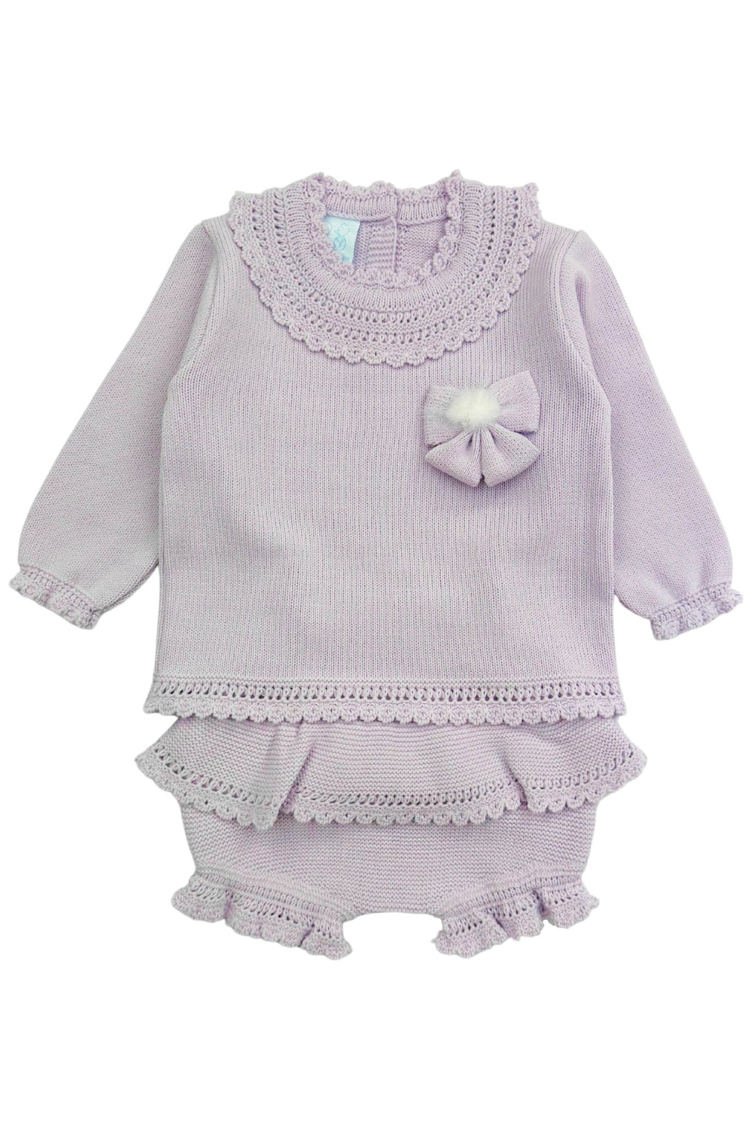 Granlei "Aida" Lilac Knit Top & Shorts - Millie and John