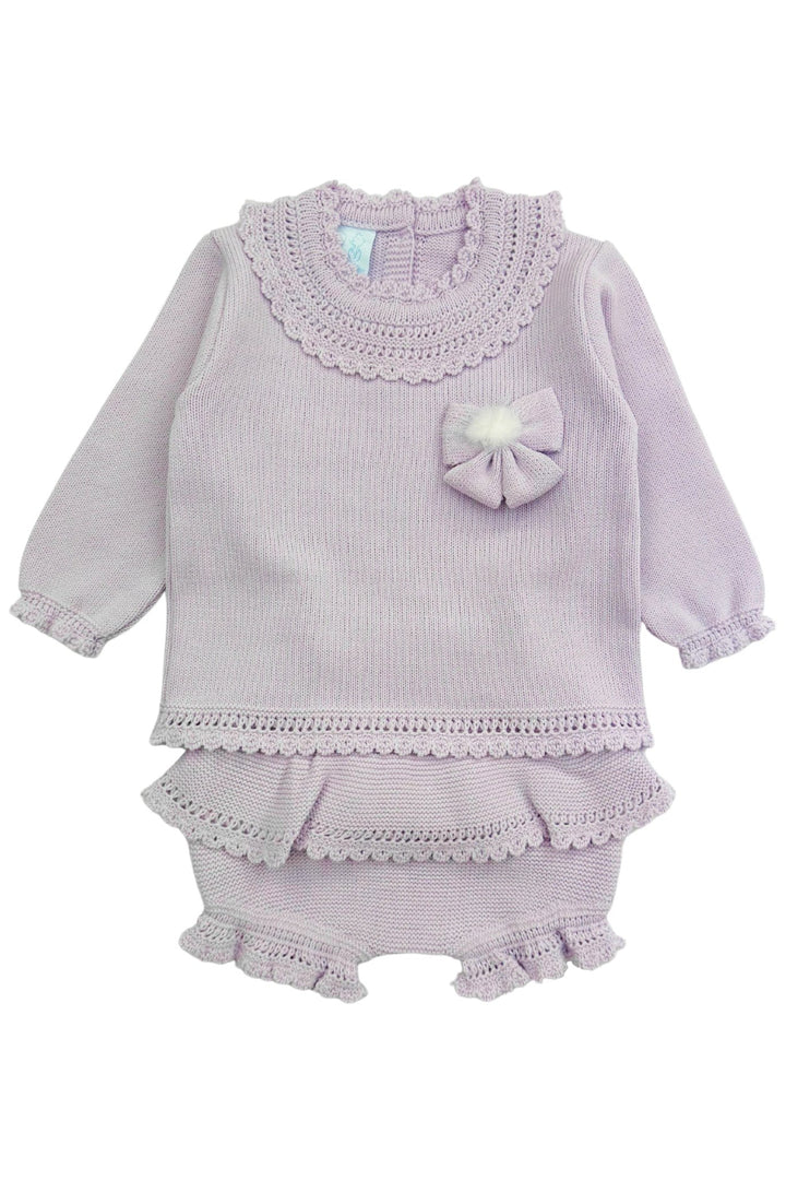 Granlei "Aida" Lilac Knit Top &amp; Shorts - Millie and John