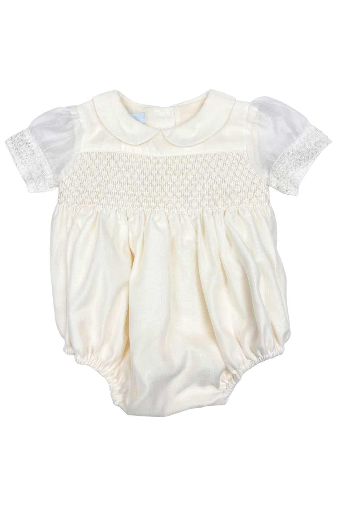Granlei "Aspen" Ivory Smocked Romper - Millie and John