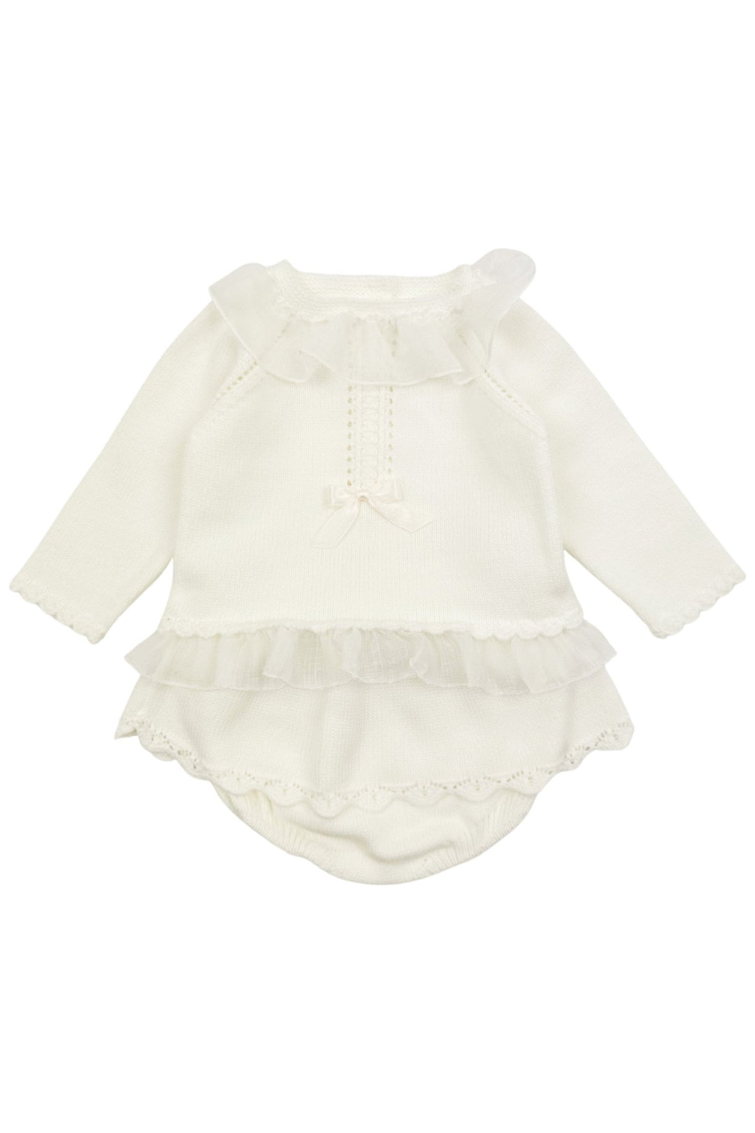 Granlei "Cora" Ivory Knit Top & Bloomers - Millie and John