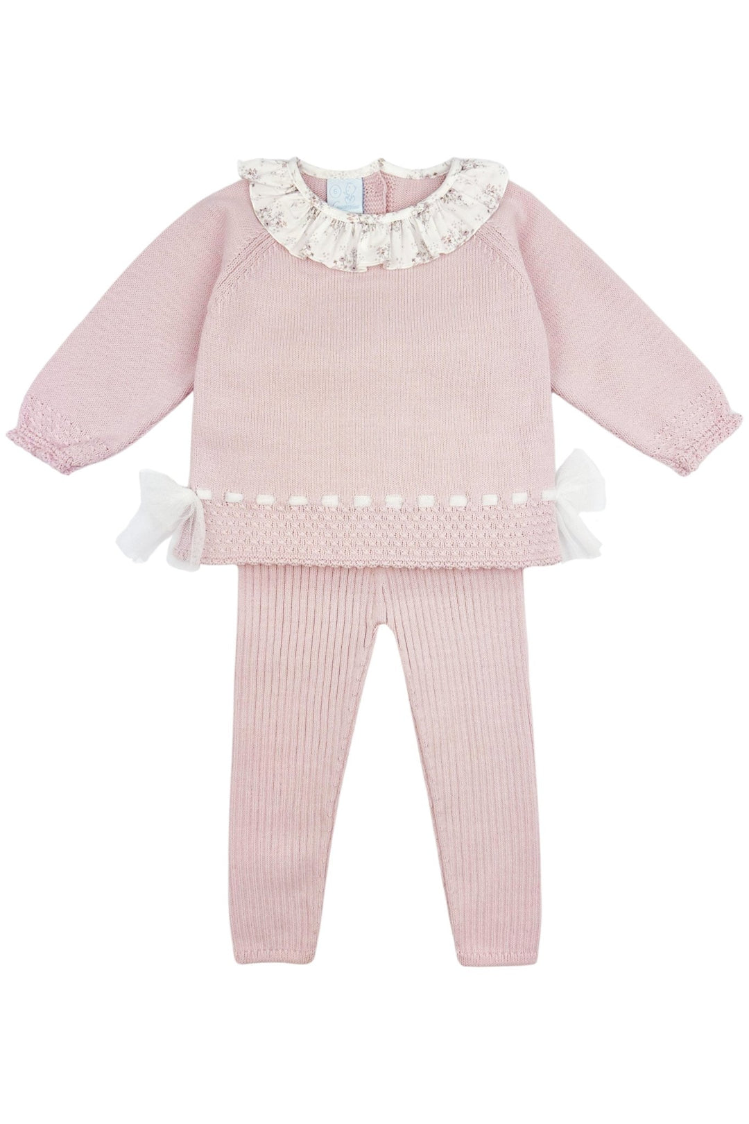 Granlei "Elaia" Dusky Pink Tulle & Knit Top & Leggings - Millie and John