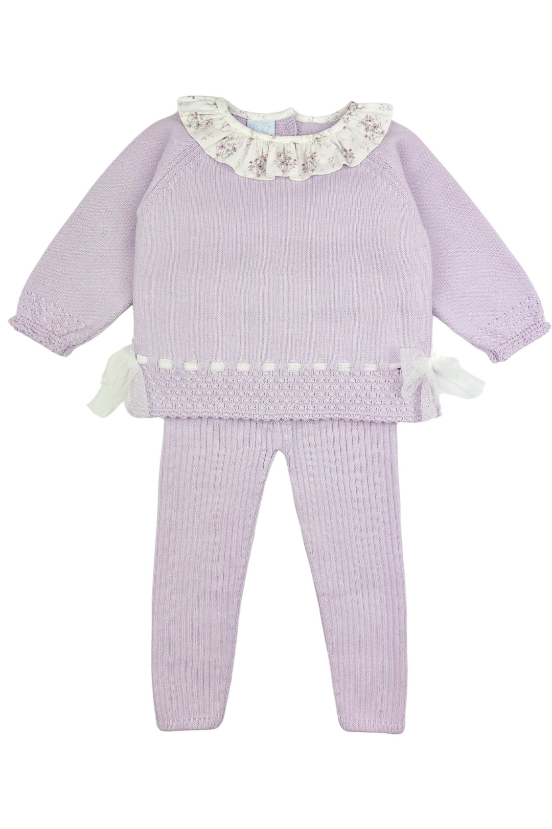 Granlei "Elaia" Lilac Tulle & Knit Top & Leggings - Millie and John