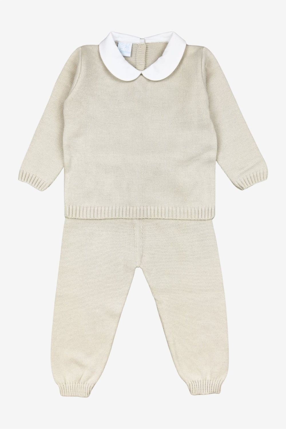 Granlei "Freddie" Sand Knitted Top & Trousers - Millie and John