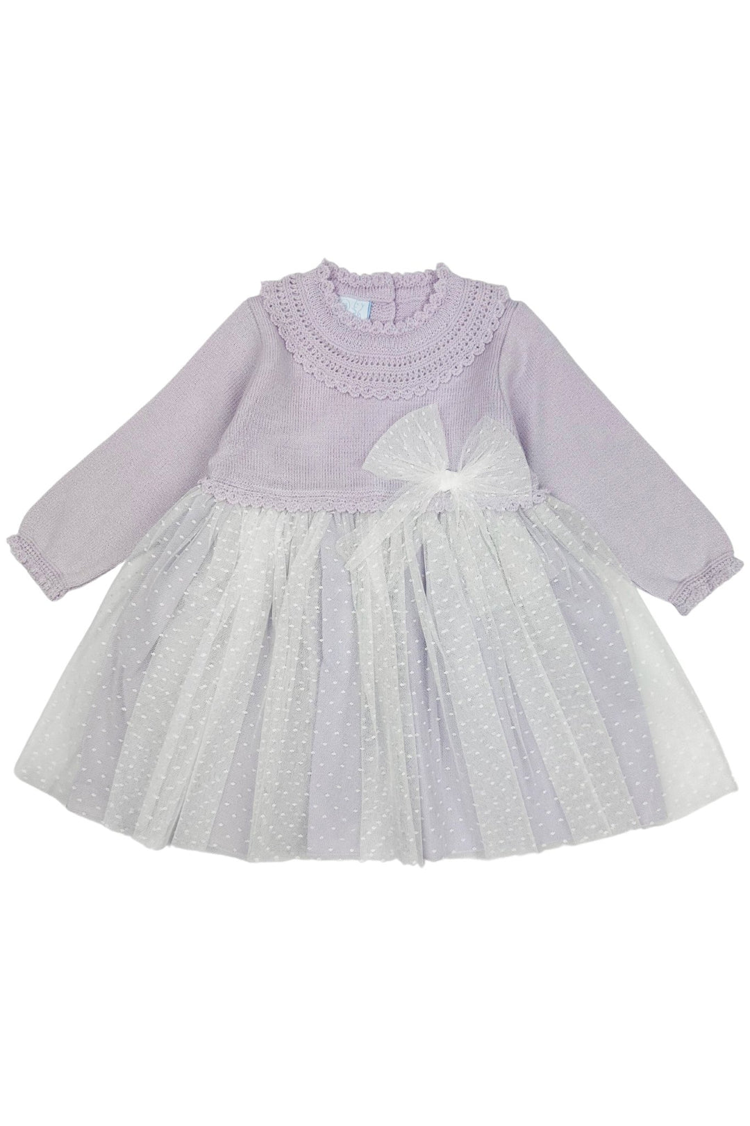 Granlei "Honey" Lilac Shimmer Knit Tulle Dress - Millie and John