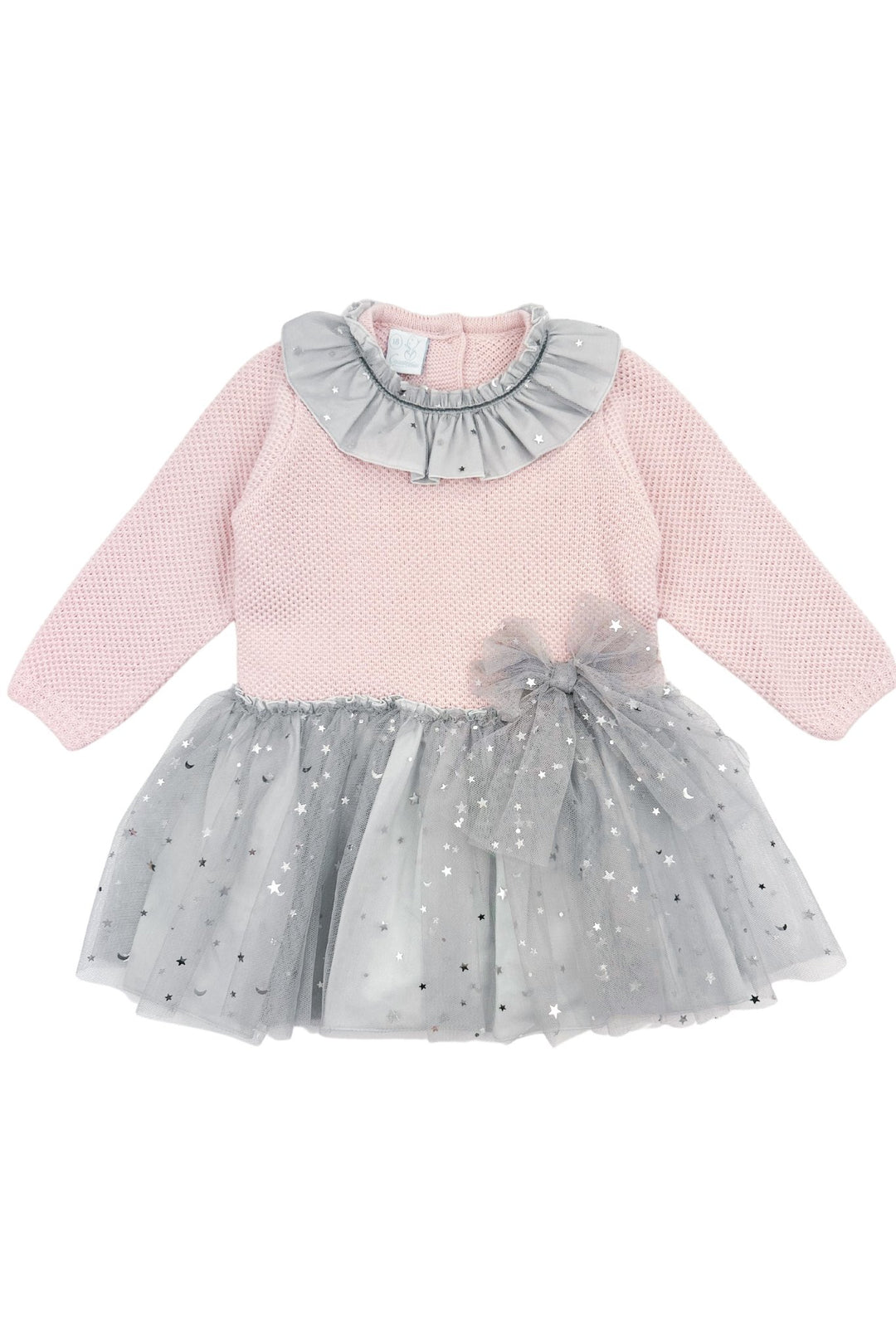 Granlei "Pixie" Dusky Pink & Grey Tulle Dress - Millie and John