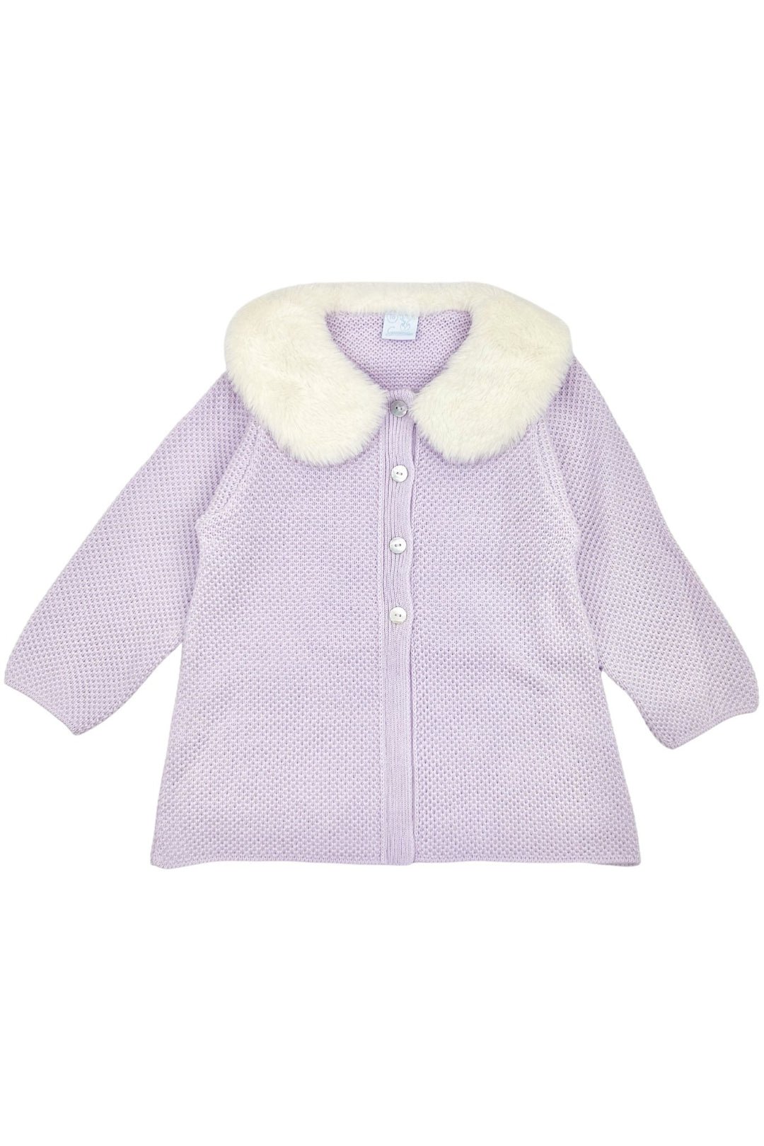 Granlei "Sammie" Lilac Knit Faux Fur Jacket - Millie and John
