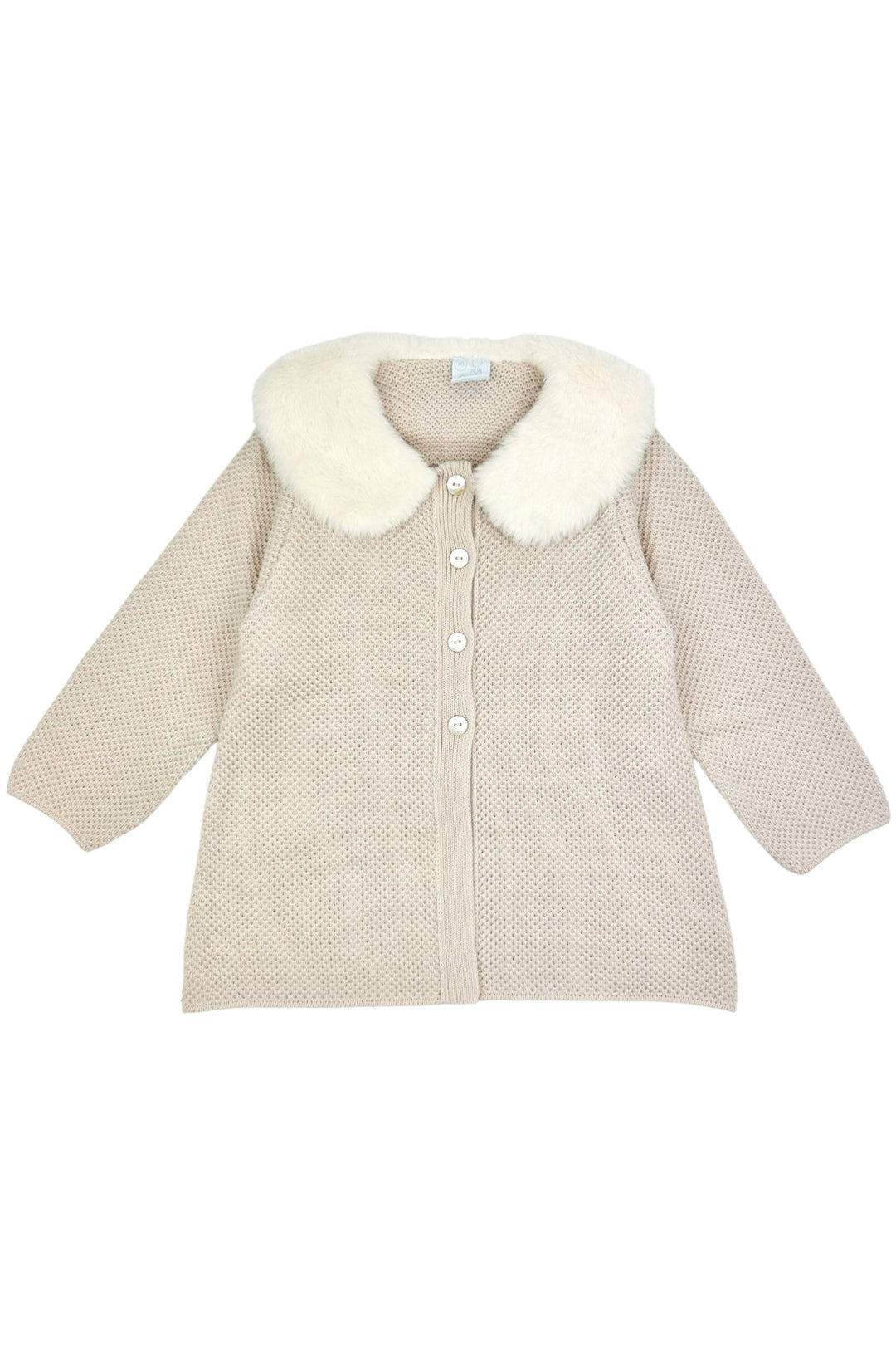 Granlei "Sammie" Stone Knit Faux Fur Jacket - Millie and John