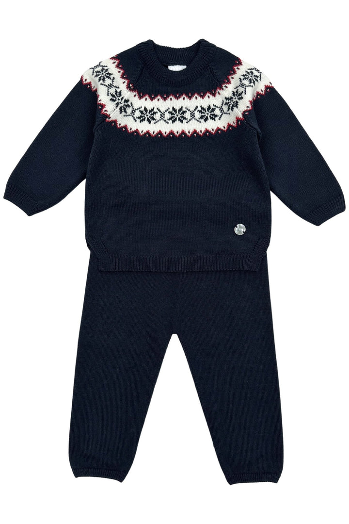 Granlei "Silas" Navy Knitted Tracksuit - Millie and John