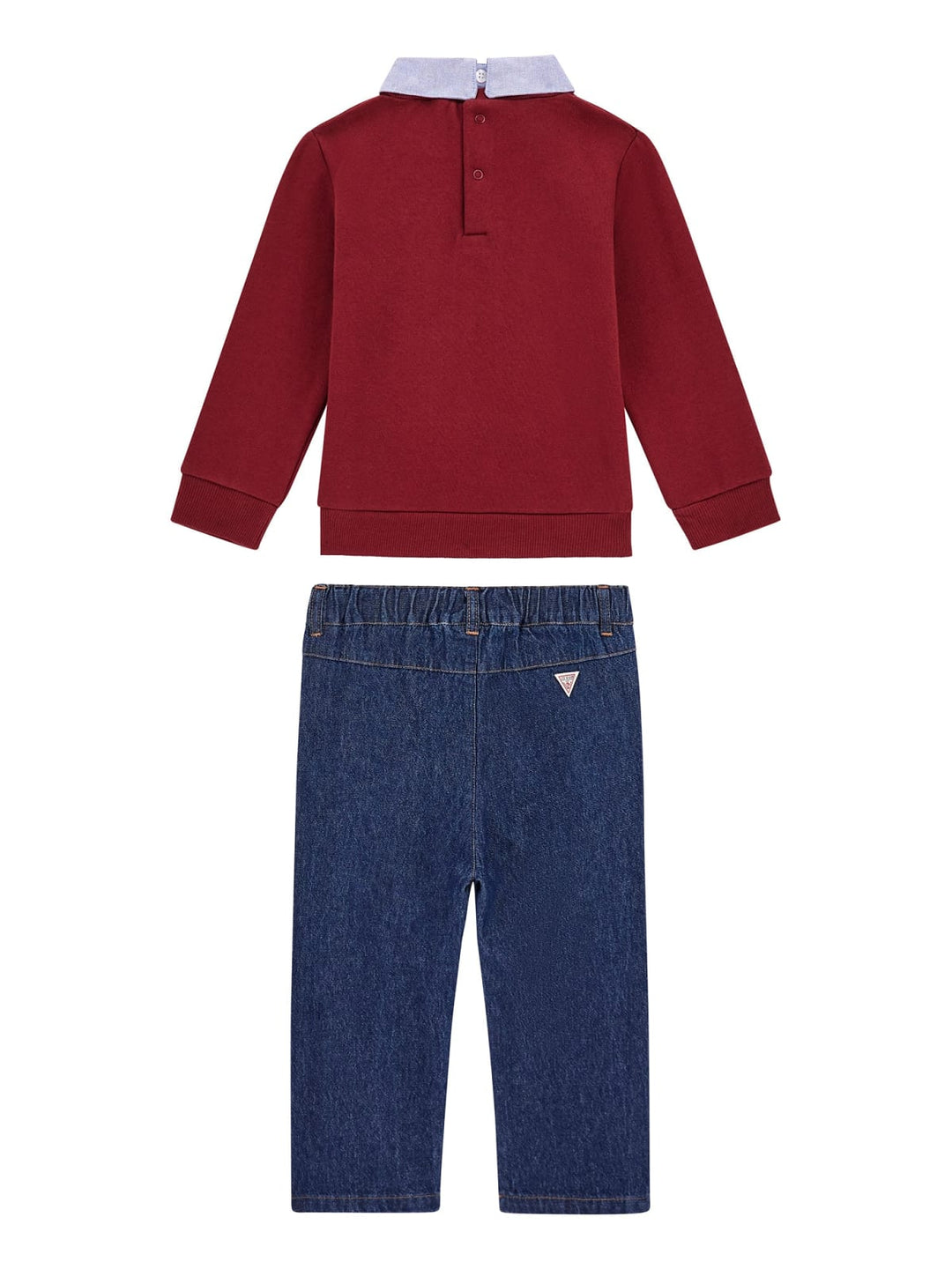GUESS® Kids "Archie" Burgundy Varsity Sweatshirt & Trousers - Millie and John