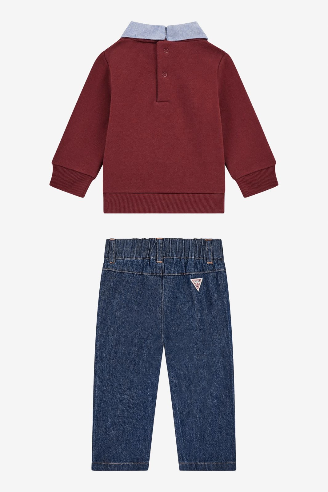 GUESS® Kids "Archie" Burgundy Varsity Sweatshirt & Trousers - Millie and John