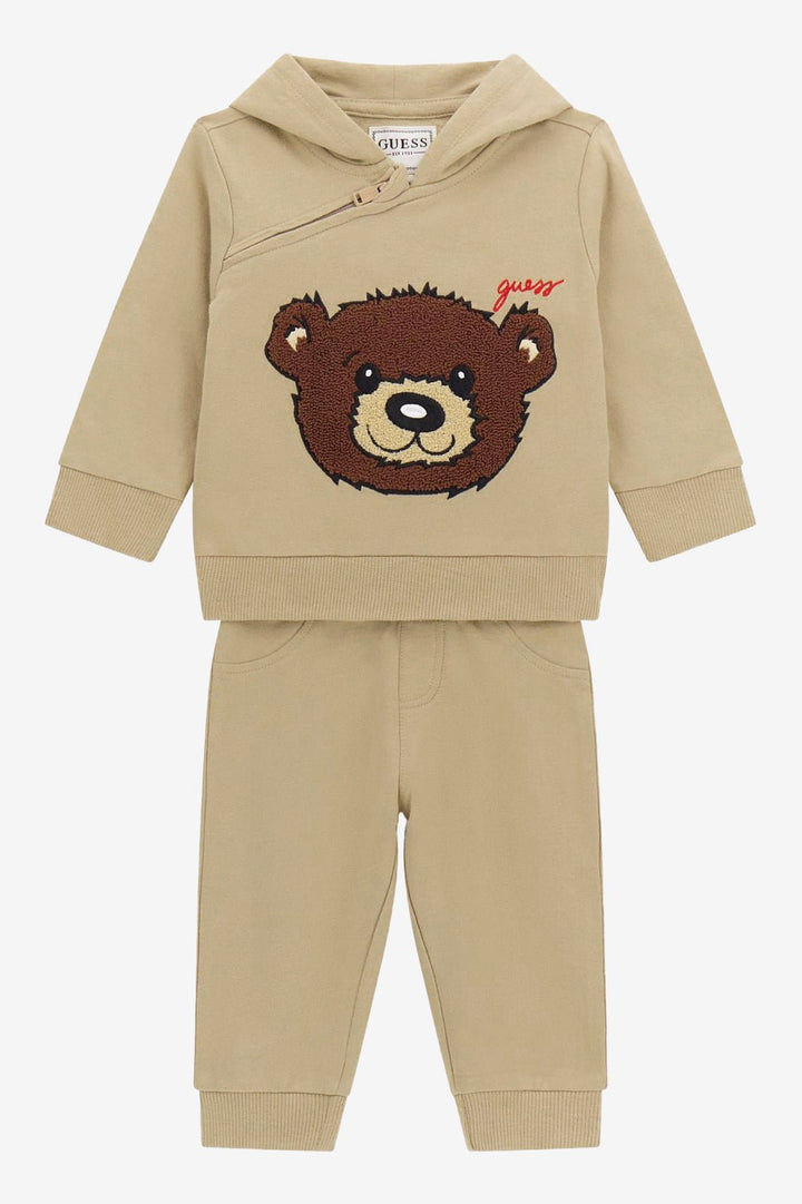 GUESS® Kids "Arthur" Beige Bear Tracksuit - Millie and John
