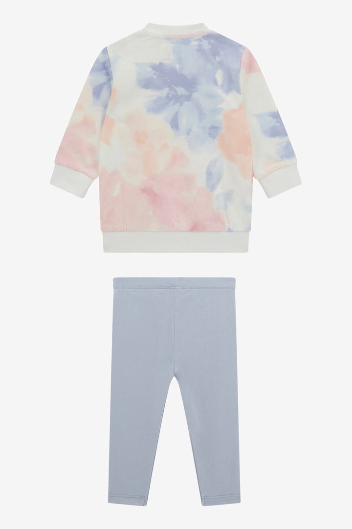 GUESS® Kids "Ava" Pink & Blue Sweatshirt & Leggings - Millie and John