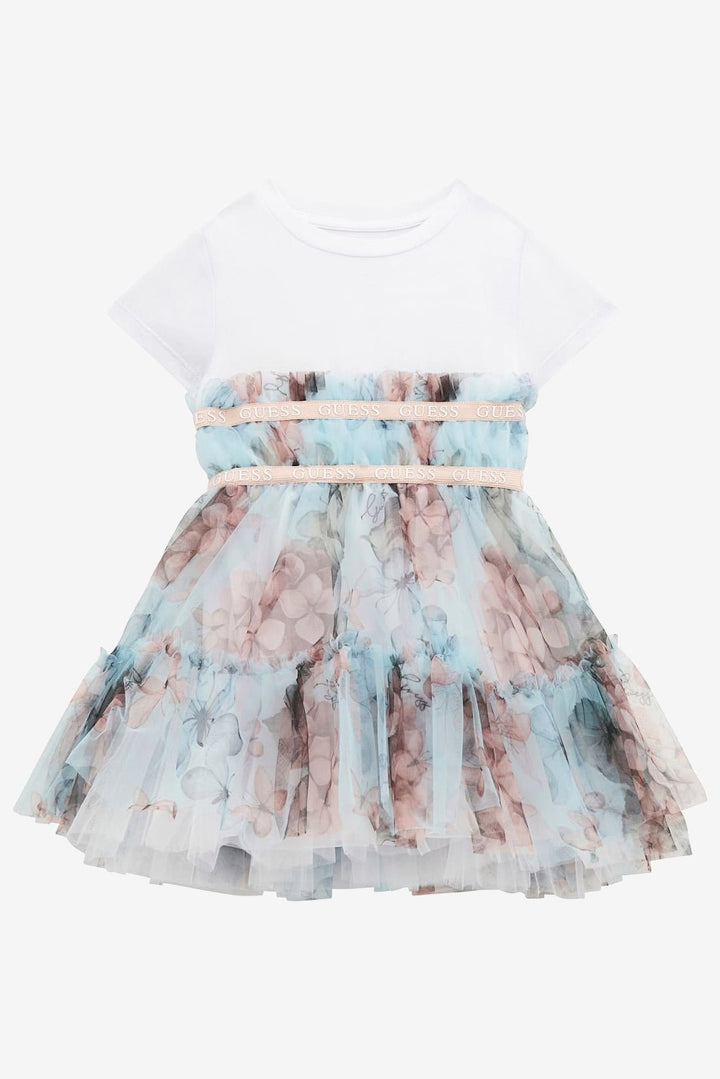 GUESS® Kids "Beatrice" Mint Butterfly Tulle Dress - Millie and John