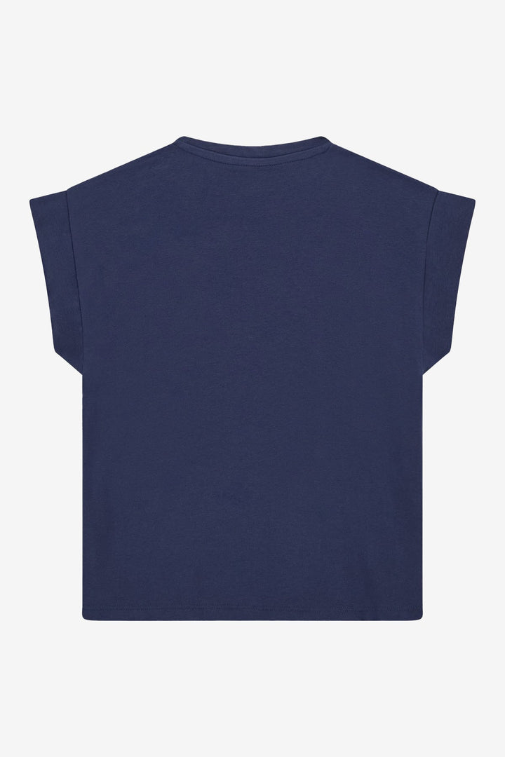 GUESS® Kids "Celeste" Navy Diamanté Cherry T-Shirt - Millie and John