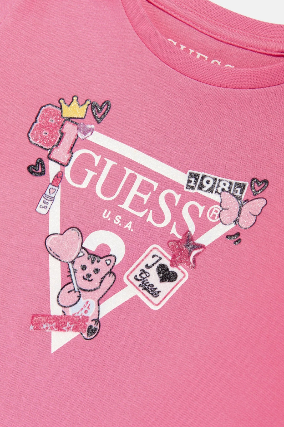 GUESS® Kids "Chloe" Hot Pink Drop Waist Dress - Millie and John