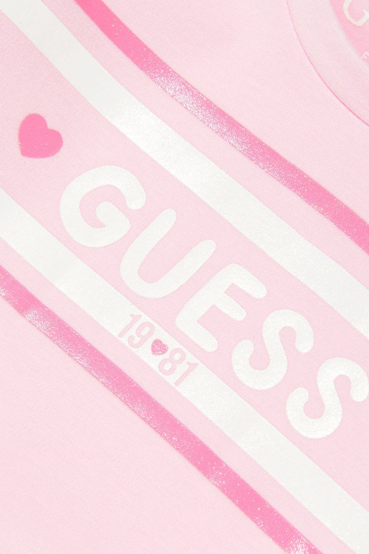 GUESS® Kids "Evie" Cotton Candy Pink Tulle Sweatshirt Dress - Millie and John