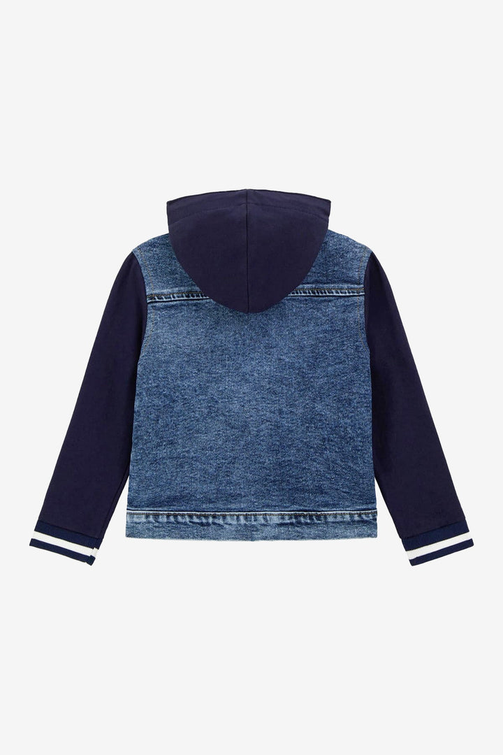 GUESS® Kids "Jaxon" Layered Mid - Blue Denim Jacket - Millie and John