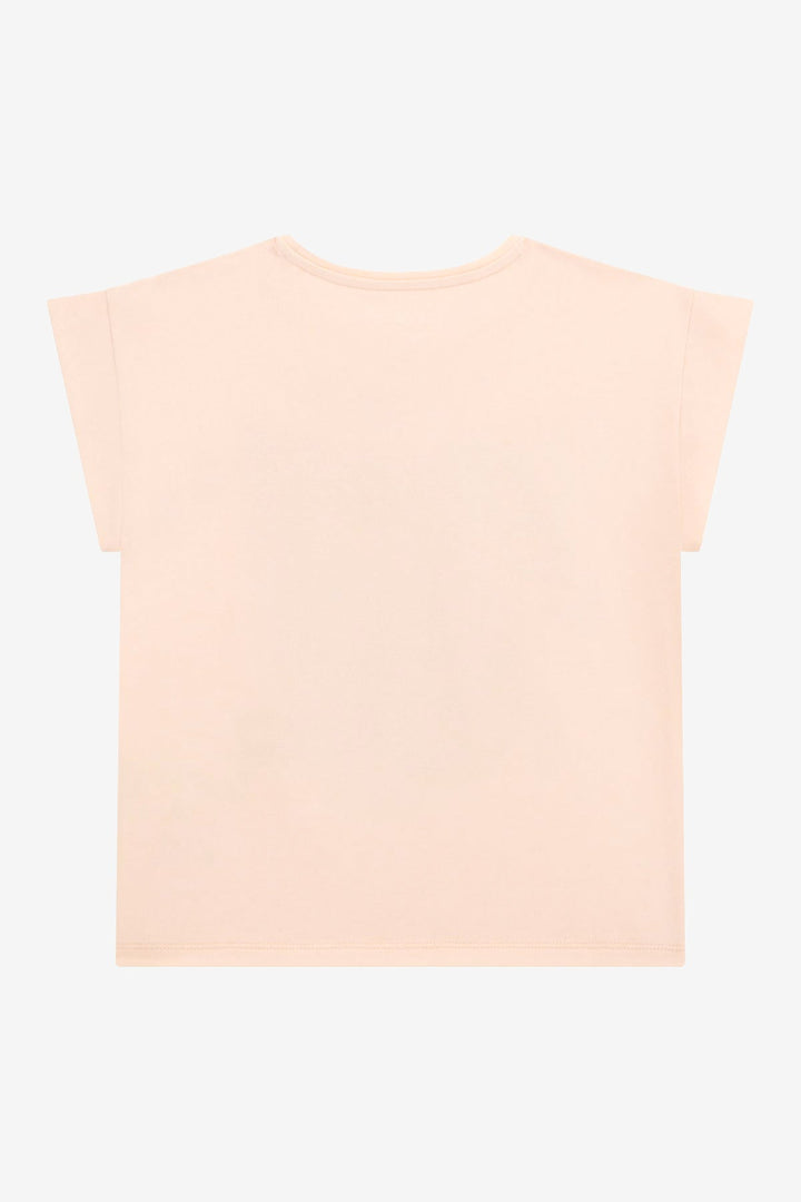 GUESS® Kids "Jolie" Peach & Red Glitter Cherry T-Shirt - Millie and John