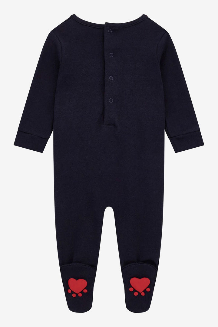 GUESS® Kids "Jonah" Navy Teddy Bear Sleepsuit - Millie and John