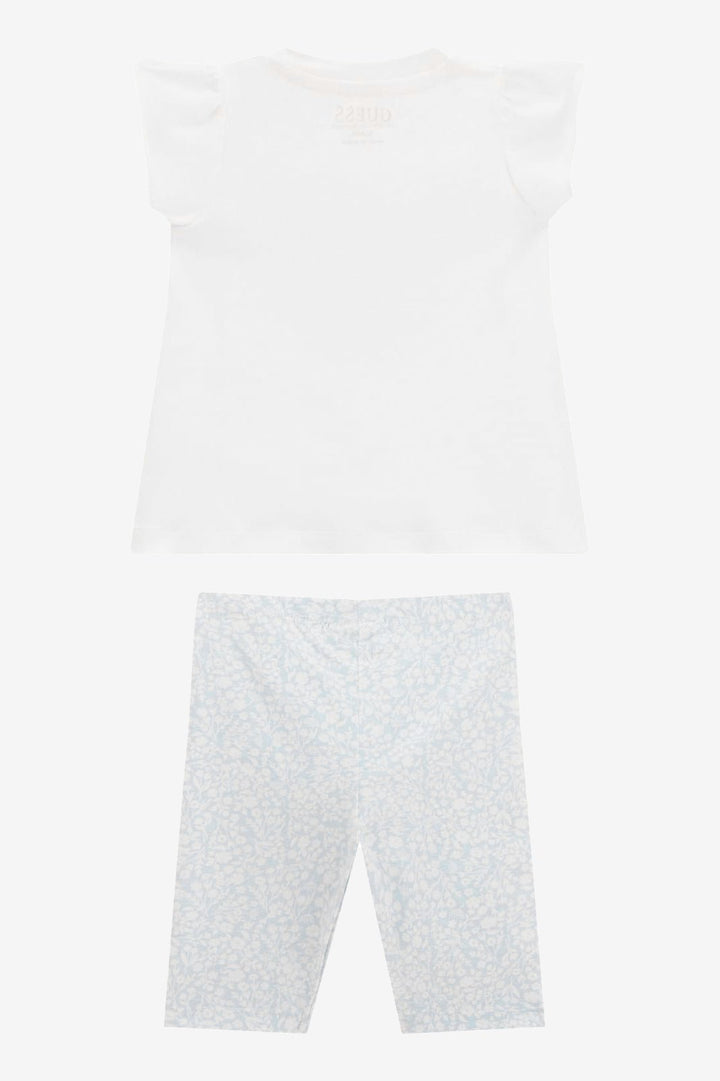GUESS® Kids "Marnie" Blue Floral T-Shirt & Leggings - Millie and John