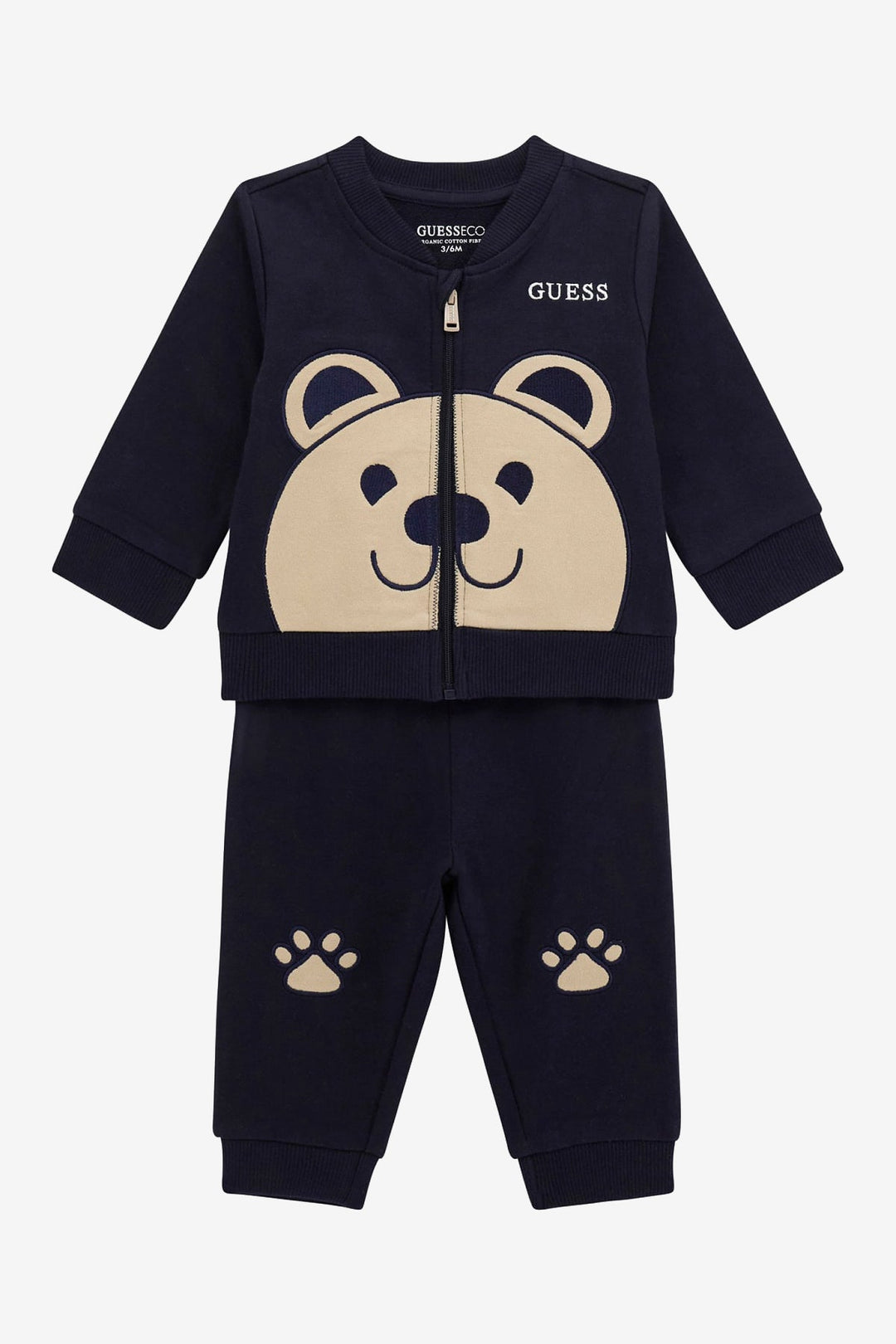 GUESS® Kids "Miles" Navy Bear Jacket & Joggers - Millie and John