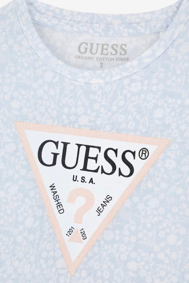 GUESS® Kids "Nell" Blue Floral T-Shirt & Shorts - Millie and John