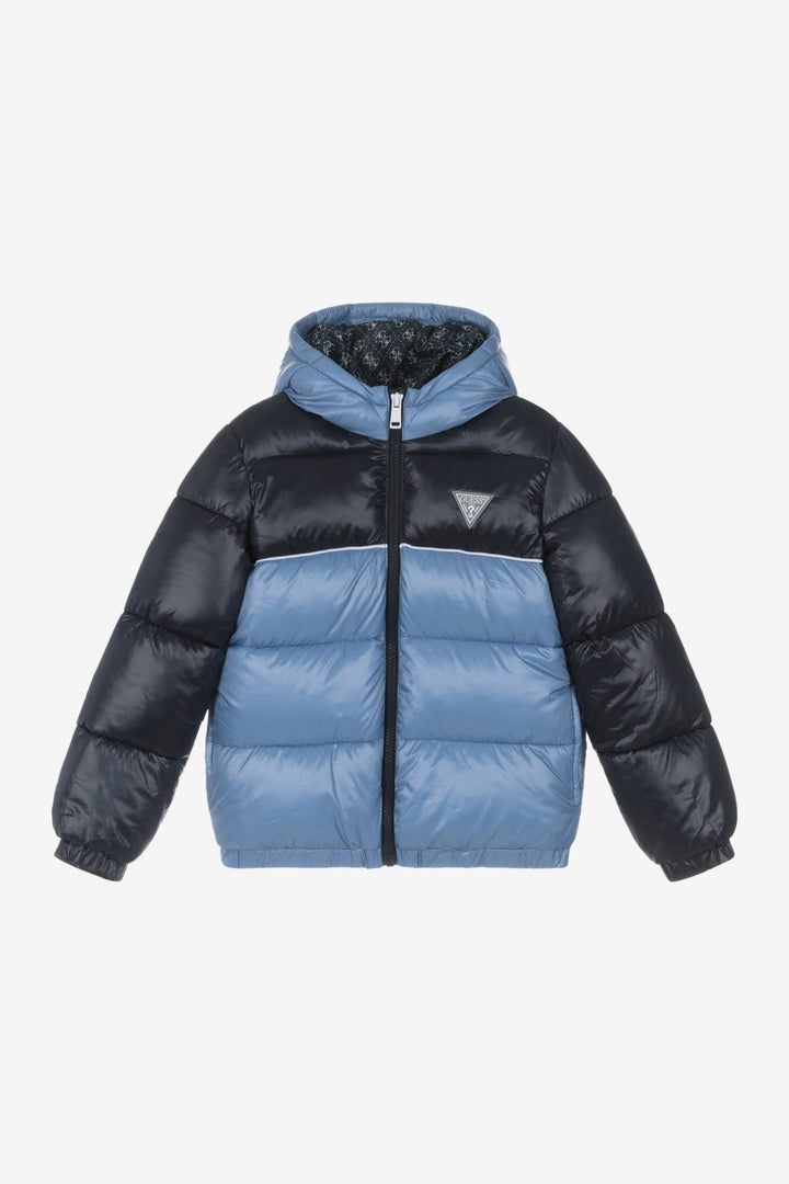 GUESS® Kids "Rafe" Navy & Blue Puffer Jacket - Millie and John