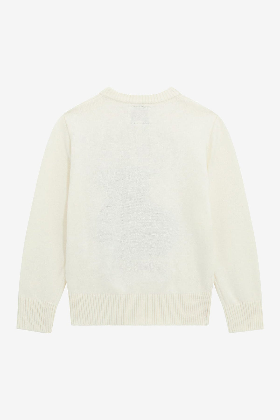 GUESS® Kids "Rudy" Ivory Festive Bear Knit Jumper - Millie and John