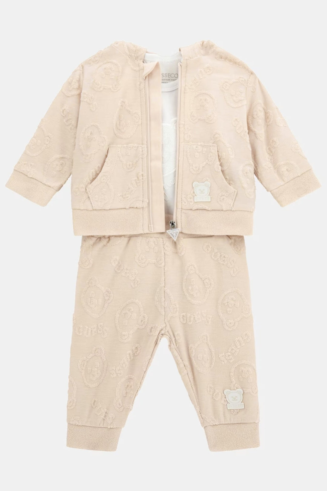 GUESS® Kids "Sage" Sand Bear Tracksuit Set - Millie and John
