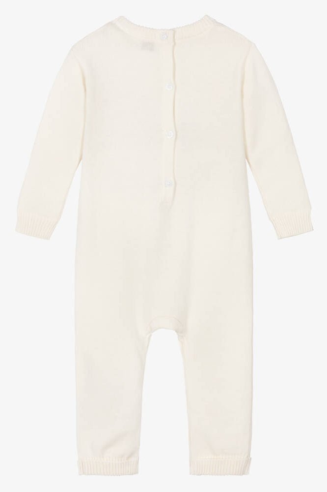 GUESS® Kids "Sebbie" Ivory Knitted Teddy Bear Romper - Millie and John