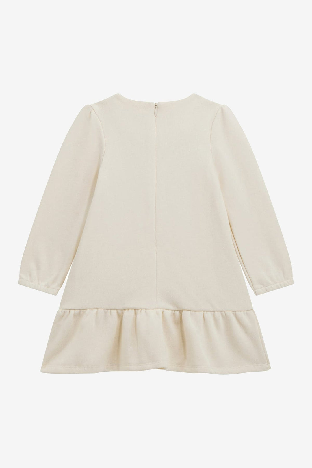 GUESS® Kids "Tilly" Cream & Red Glitter Drop Waist Sweatshirt Dress - Millie and John