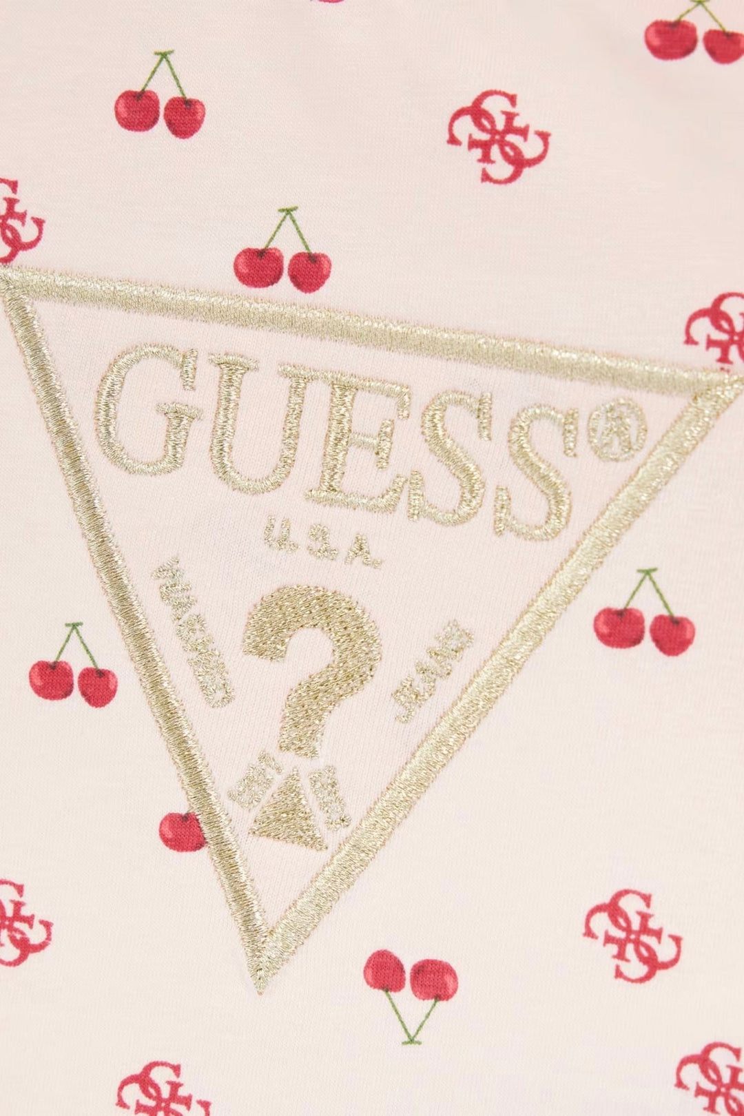 GUESS® Kids "Zadie" Peach & Red Cherry Print T-Shirt & Shorts - Millie and John
