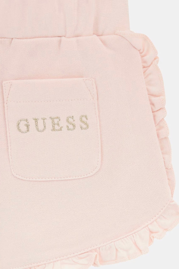 GUESS® Kids "Zadie" Peach & Red Cherry Print T-Shirt & Shorts - Millie and John