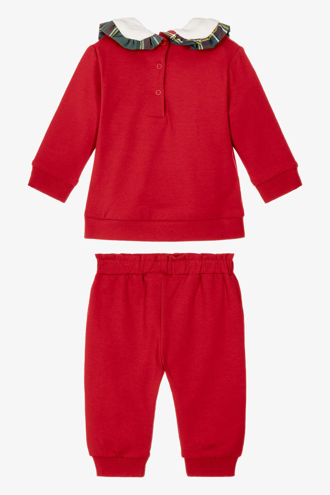 iDo "Harriet" Red Bunny &amp; Tartan Top &amp; Trousers Set - Millie and John