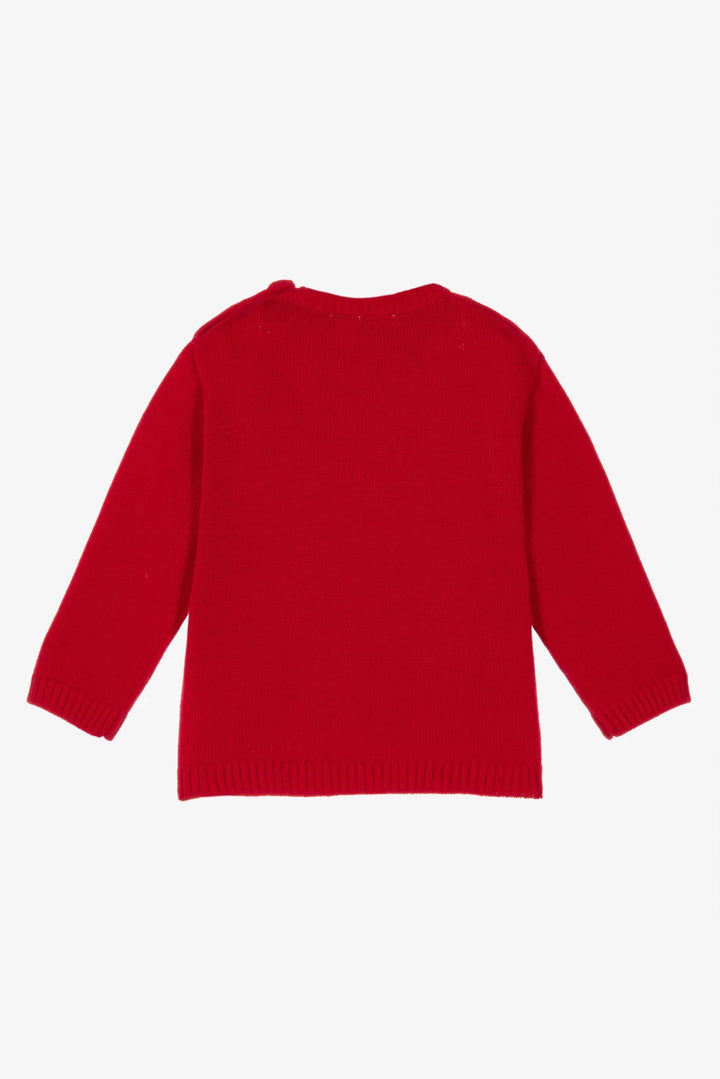 iDo "Wilfred" Red Bunny Jumper &amp; Tartan Trousers Set - Millie and John