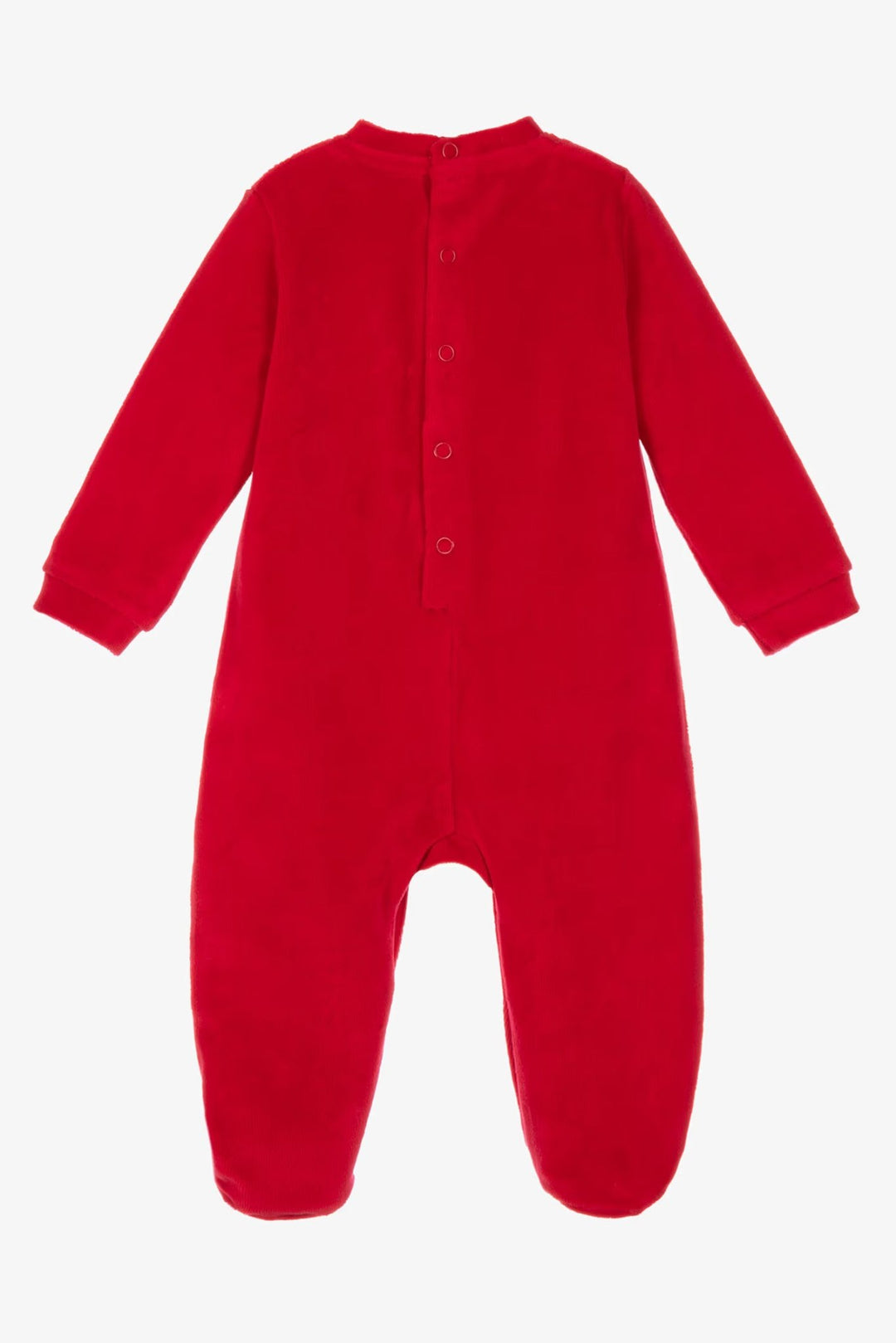iDo "Winston" Red My First Christmas Velour Sleepsuit - Millie and John
