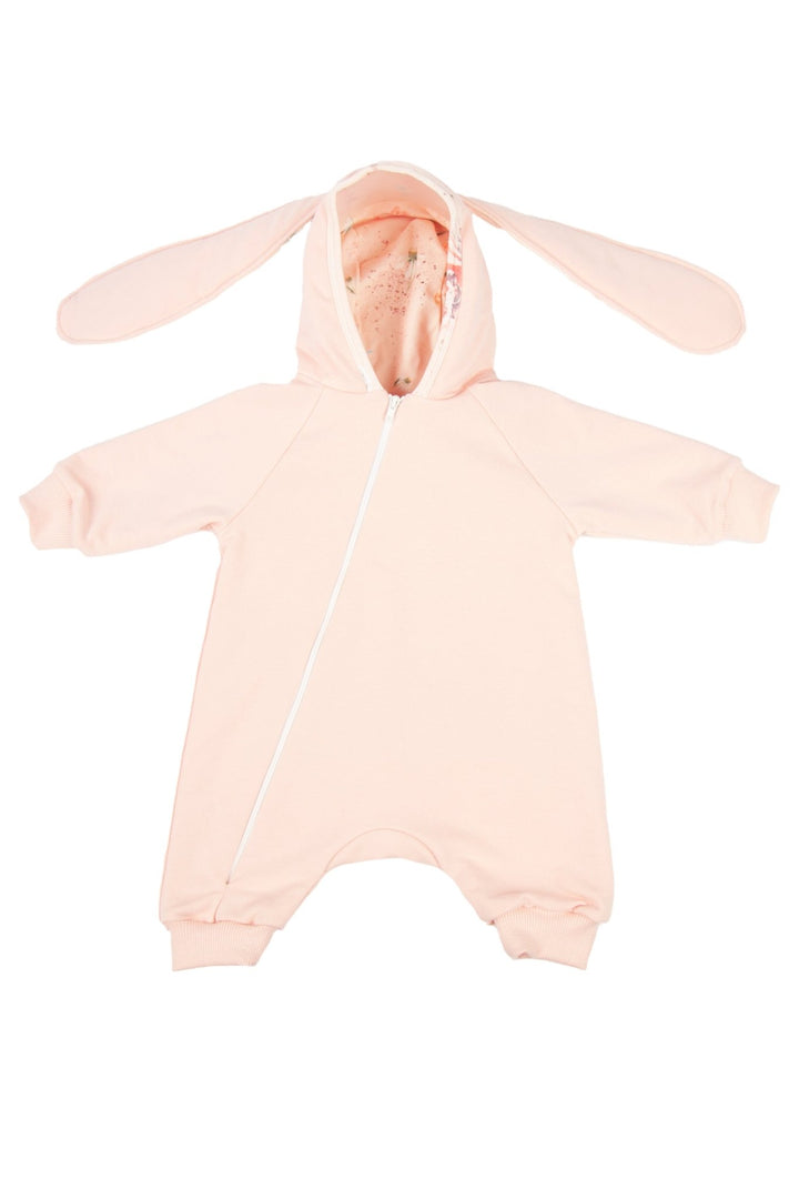 Jamiks "Andrea" Apricot Bunny Ear Romper - Millie and John