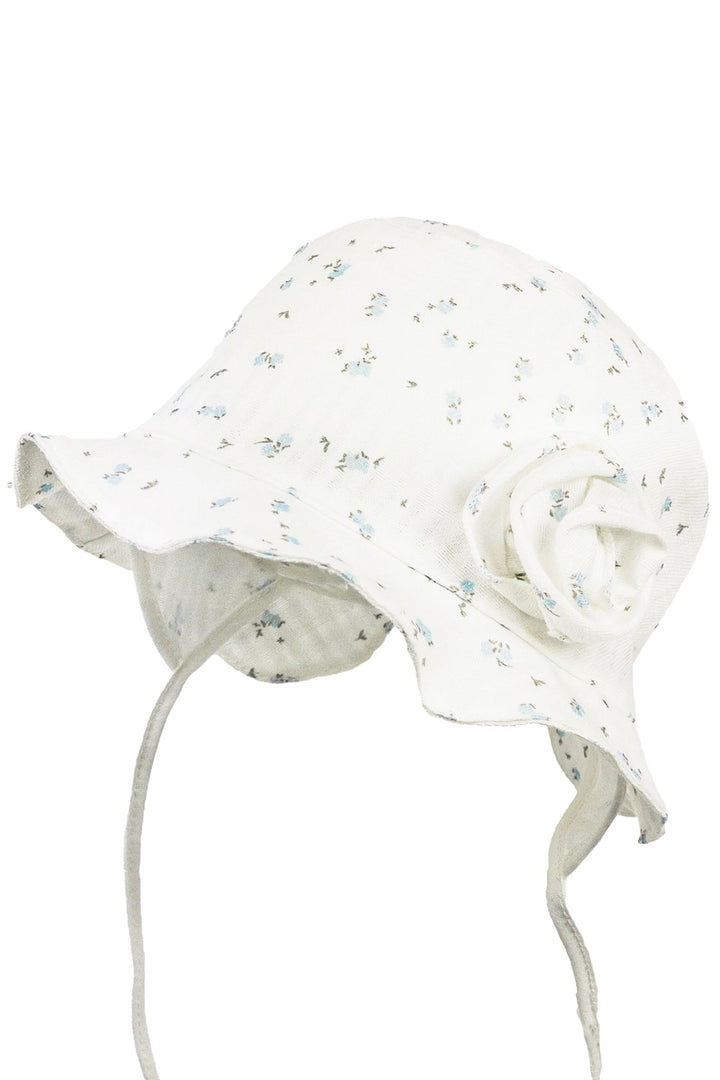 Jamiks "Bailey" Sky Blue Floral Sun Hat - Millie and John