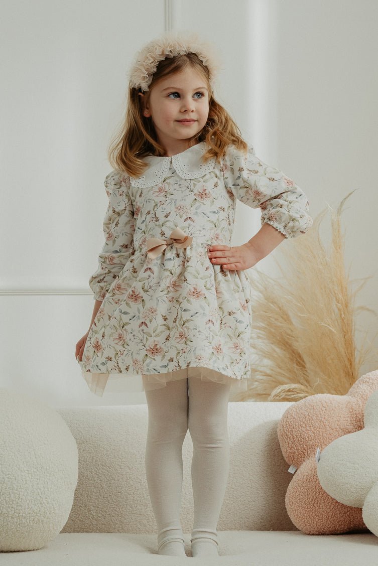 Jamiks "Bonnie" Dusky Pink Vintage Floral Dress - Millie and John