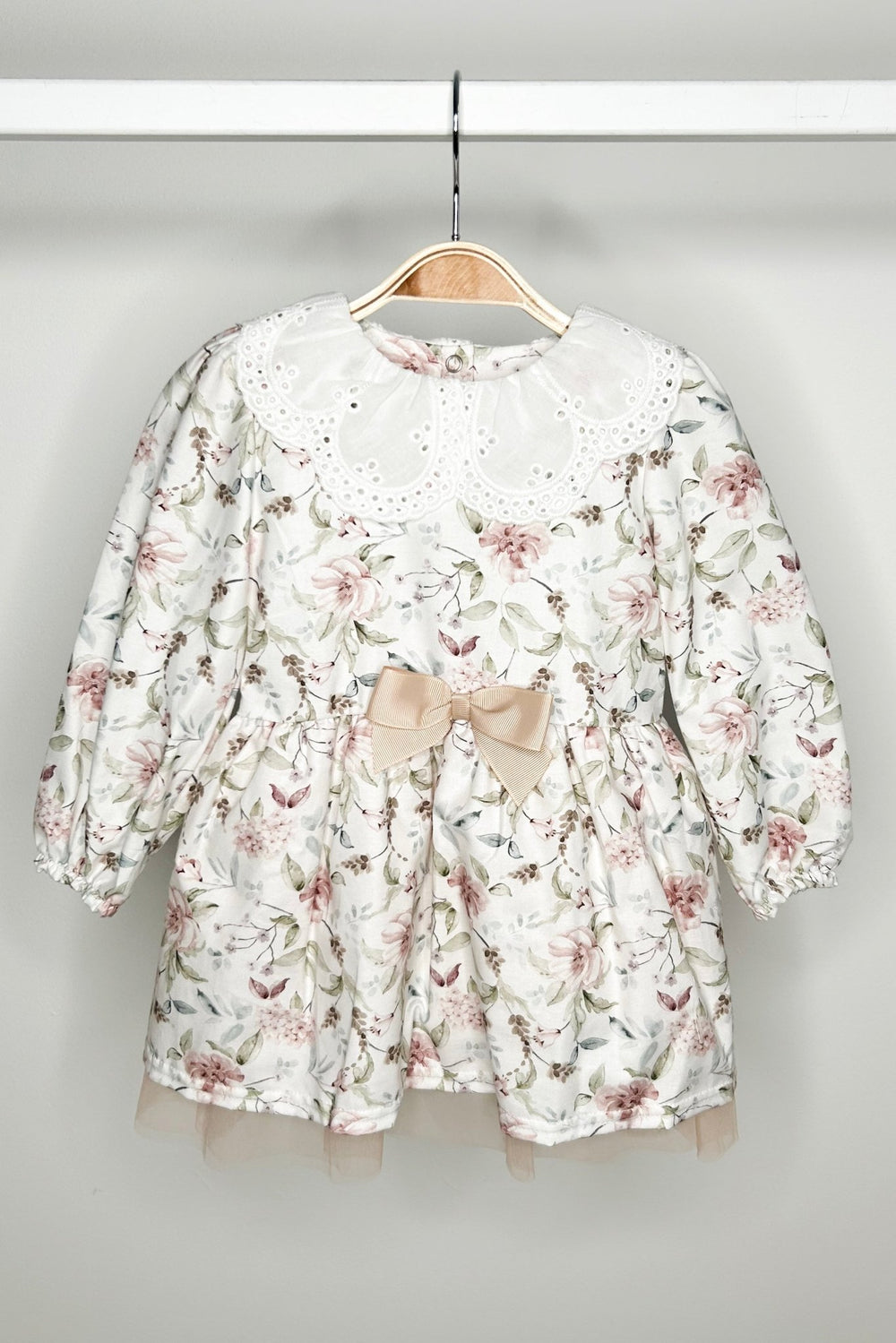 Jamiks "Bonnie" Dusky Pink Vintage Floral Dress - Millie and John
