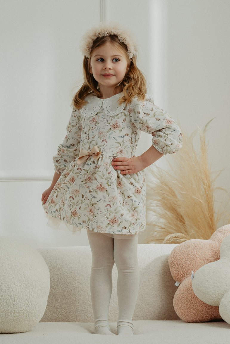 Jamiks "Bonnie" Dusky Pink Vintage Floral Dress - Millie and John