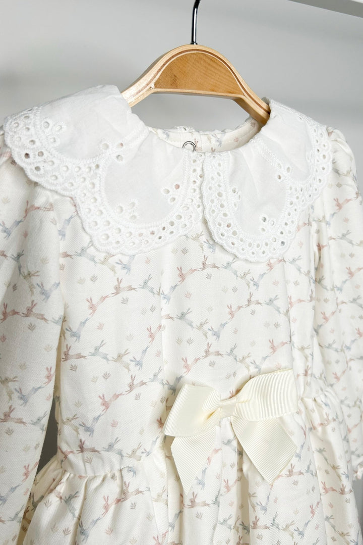 Jamiks "Bonnie" Pastel Bunny Print Dress - Millie and John