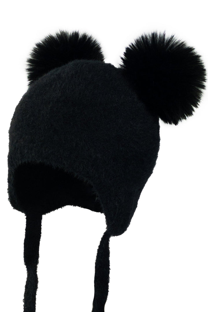 Jamiks Cashmere Faux Fur Pom Pom Hat - Millie and John