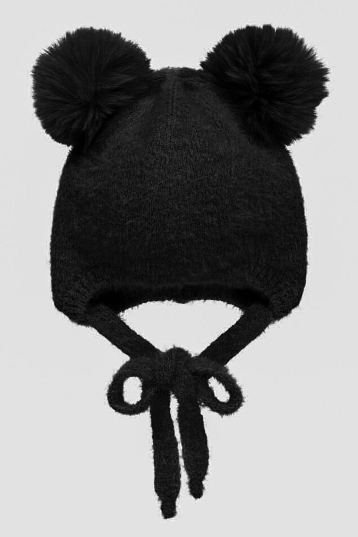 Jamiks Cashmere Faux Fur Pom Pom Hat - Millie and John