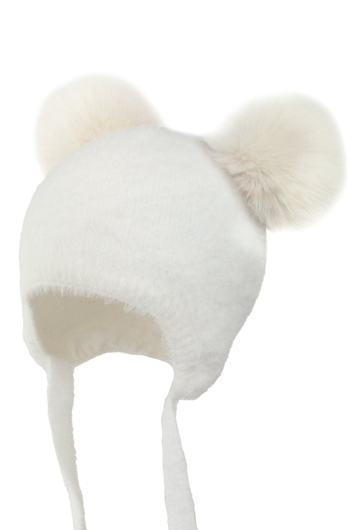 Jamiks Cashmere Faux Fur Pom Pom Hat - Millie and John