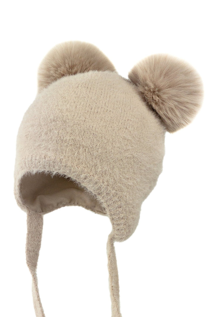 Jamiks Cashmere Faux Fur Pom Pom Hat - Millie and John