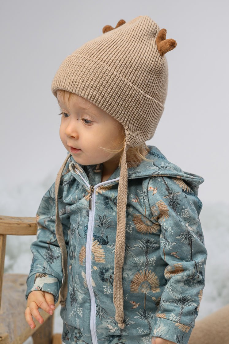 Jamiks Cashmere Ribbed Reindeer Hat - Millie and John