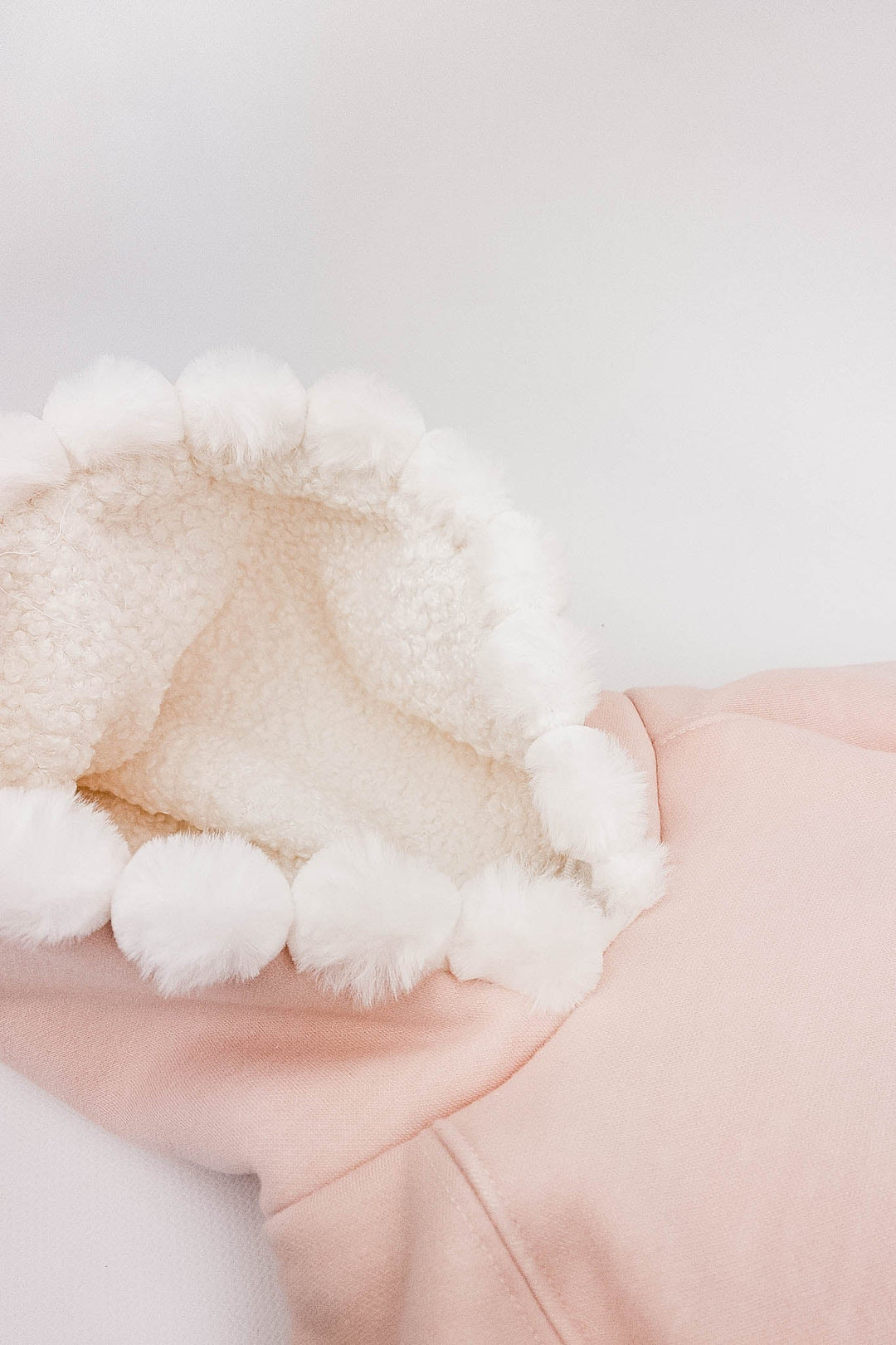 Jamiks "Elina" Apricot Pom Pom Teddy Hoodie Tunic - Millie and John