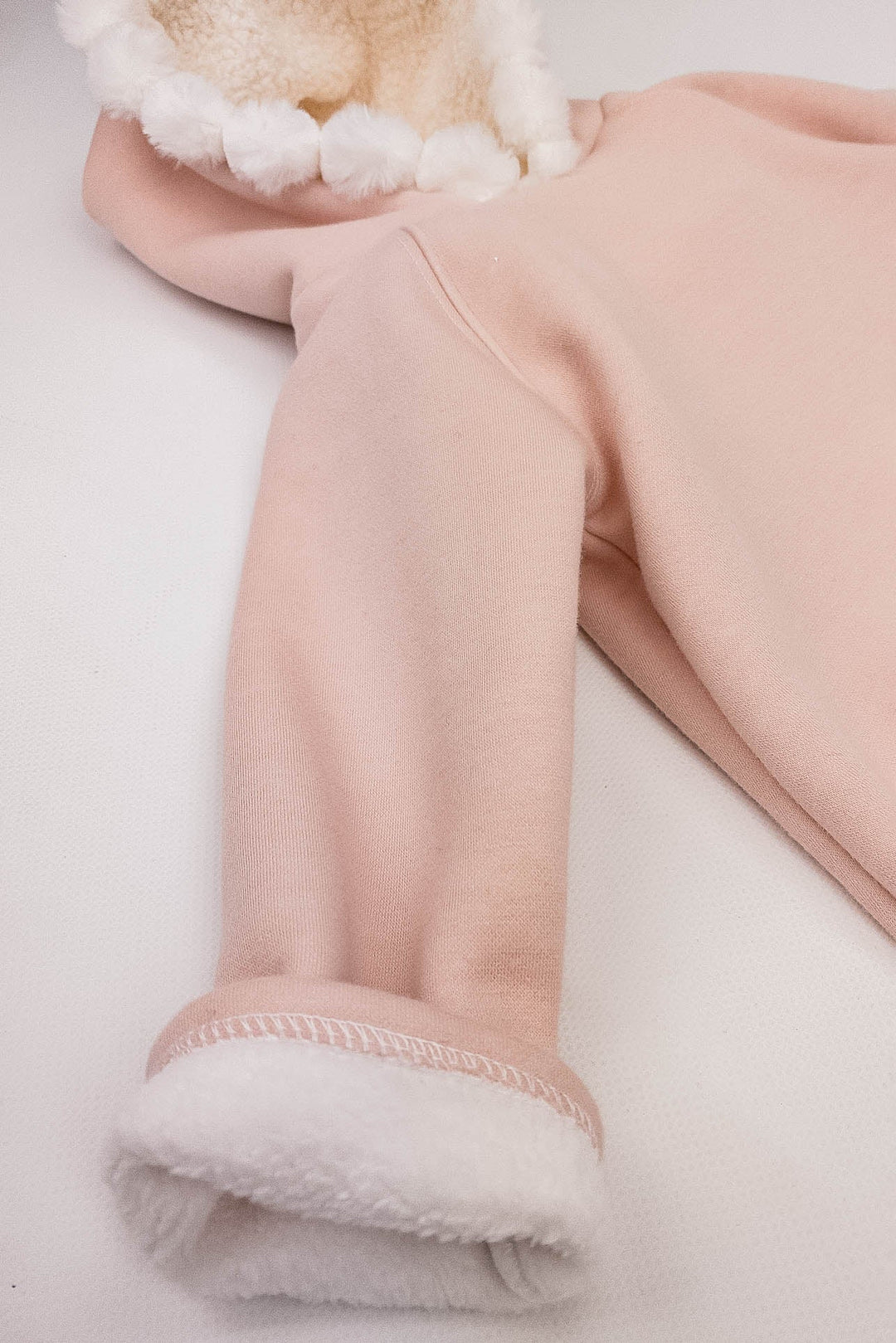 Jamiks "Elina" Apricot Pom Pom Teddy Hoodie Tunic - Millie and John