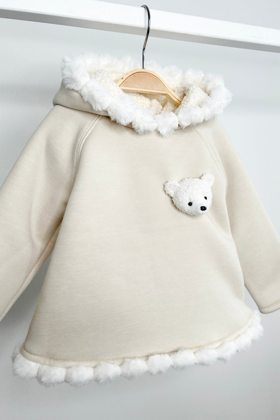 Jamiks "Elina" Stone Pom Pom Teddy Hoodie Tunic - Millie and John